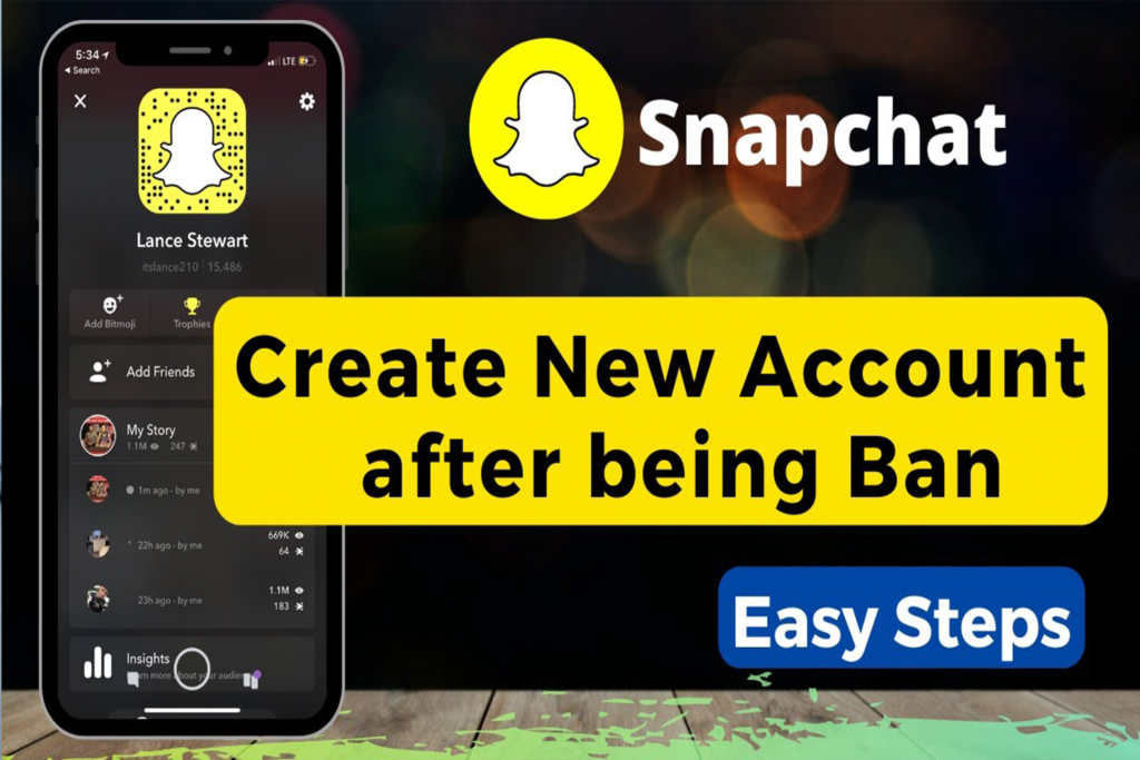 How to make a new Snapchat after being banned